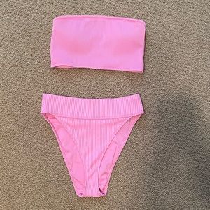 F21 bubblegum pink suit